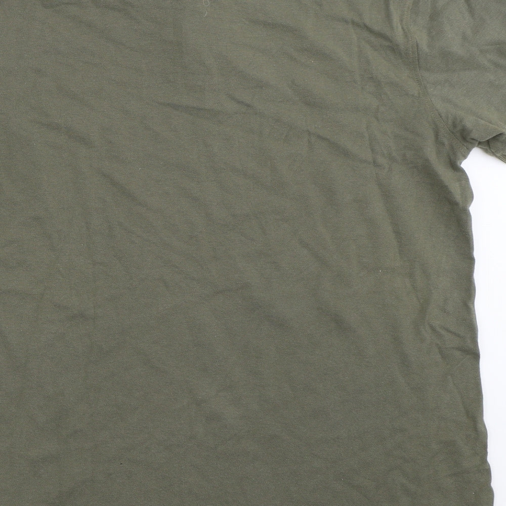 Cedar Wood State Mens Green    Polo Size M