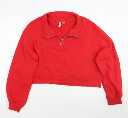 Womens UK Size M H&M Red Pullover Jumper