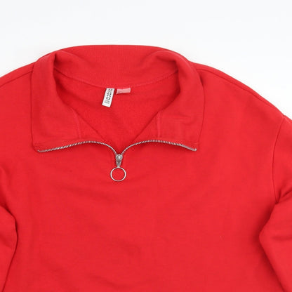 Womens UK Size M H&M Red Pullover Jumper