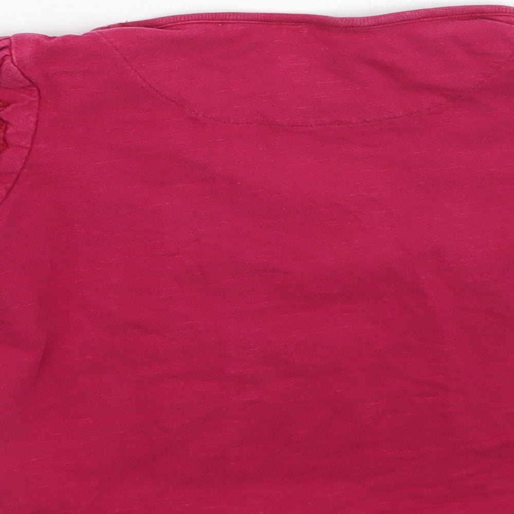 George Girls Pink Floral  Basic T-Shirt Size 2-3 Years
