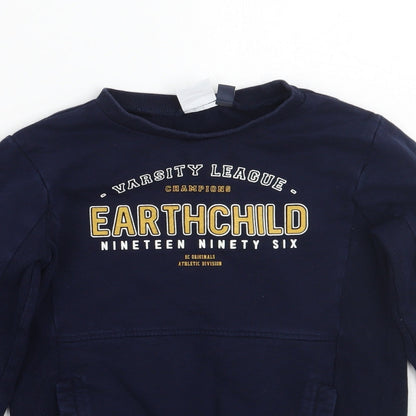 Earth child Boys Blue   Pullover Sweatshirt Size 8-9 Years