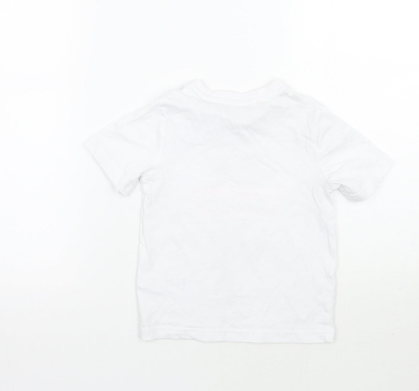 F&F Girls White   Basic T-Shirt Size 3-4 Years