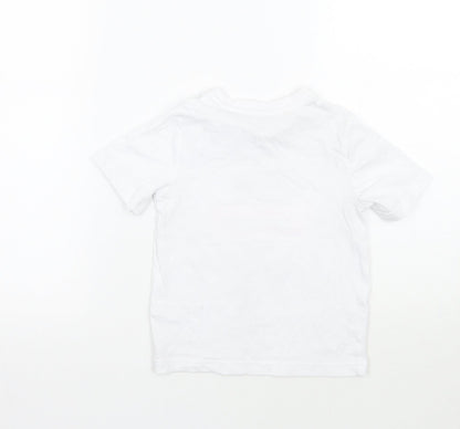 F&F Girls White   Basic T-Shirt Size 3-4 Years