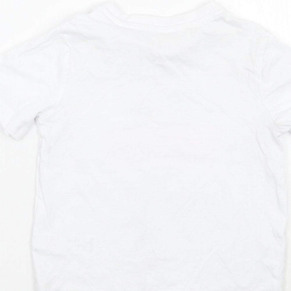 F&F Girls White   Basic T-Shirt Size 3-4 Years