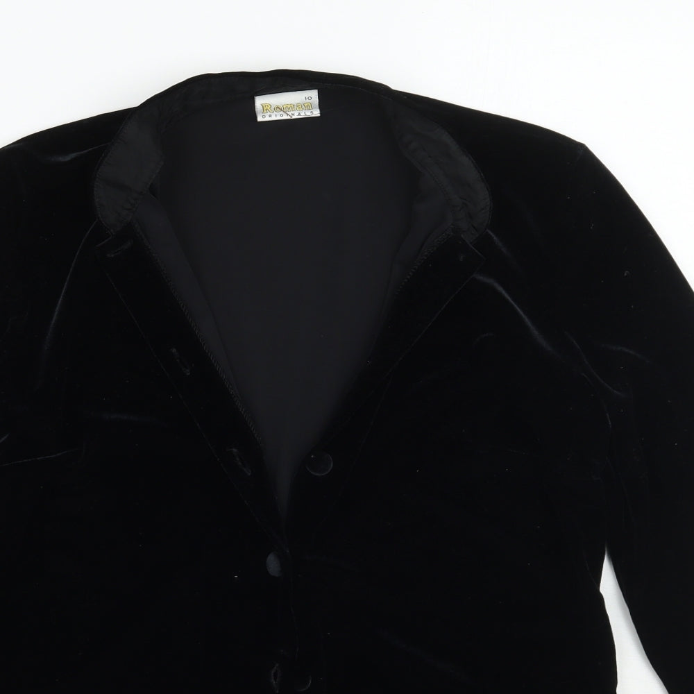 Womens UK Size 10 Roman Black Jacket