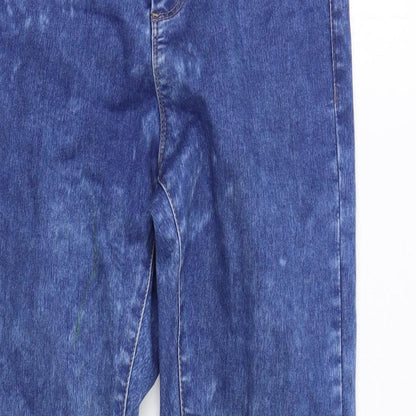 Miss Selfridge Womens Blue  Denim Skinny Jeans Size 8 L30 in