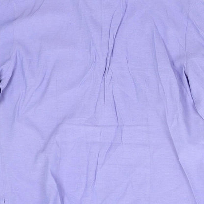 AMARANTO Womens Purple   Basic Button-Up Size 12