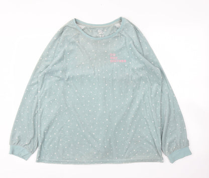 Primark Womens Green Polka Dot  Pullover Jumper Size 12