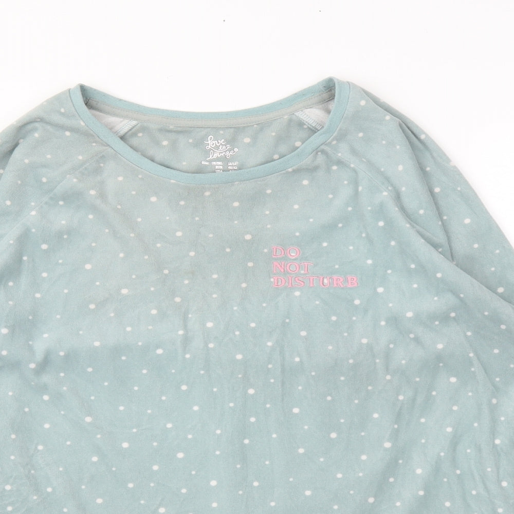 Primark Womens Green Polka Dot  Pullover Jumper Size 12