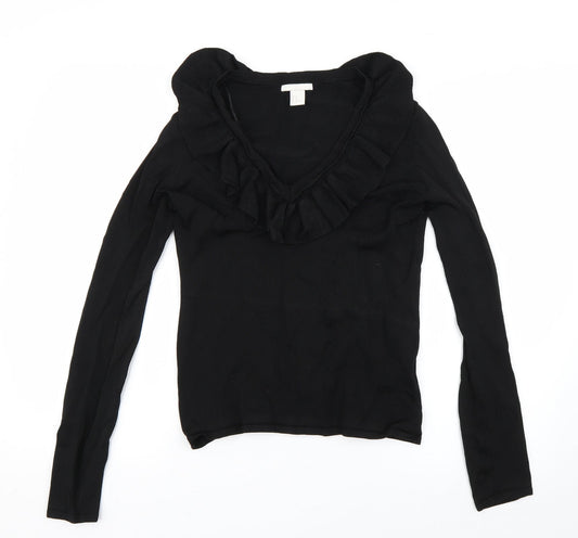 Womens UK Size M H&M Black Pullover Jumper