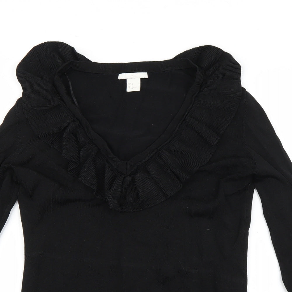 Womens UK Size M H&M Black Pullover Jumper