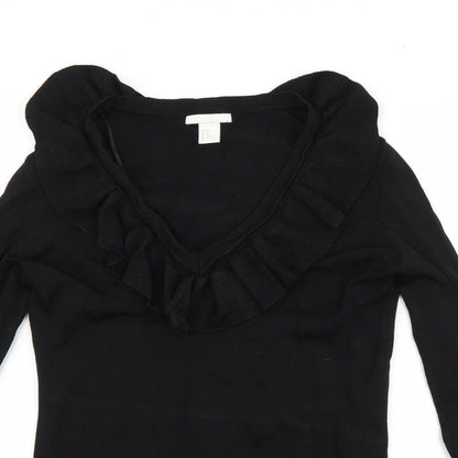 Womens UK Size M H&M Black Pullover Jumper