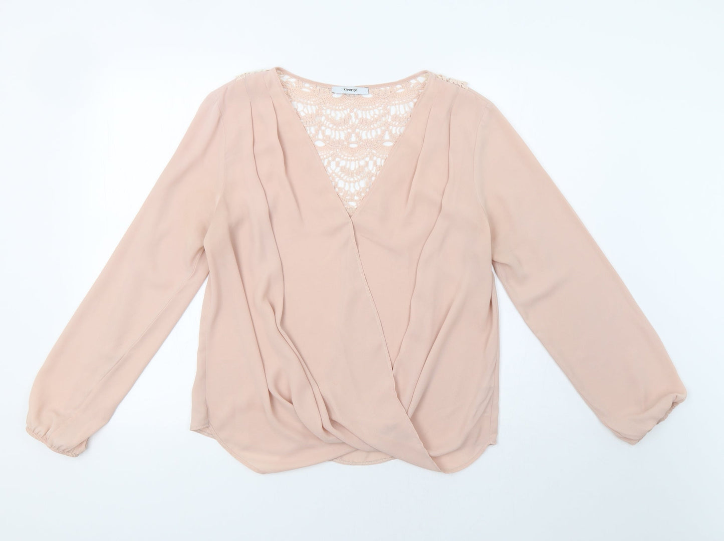 George Womens Pink   Basic Blouse Size 10