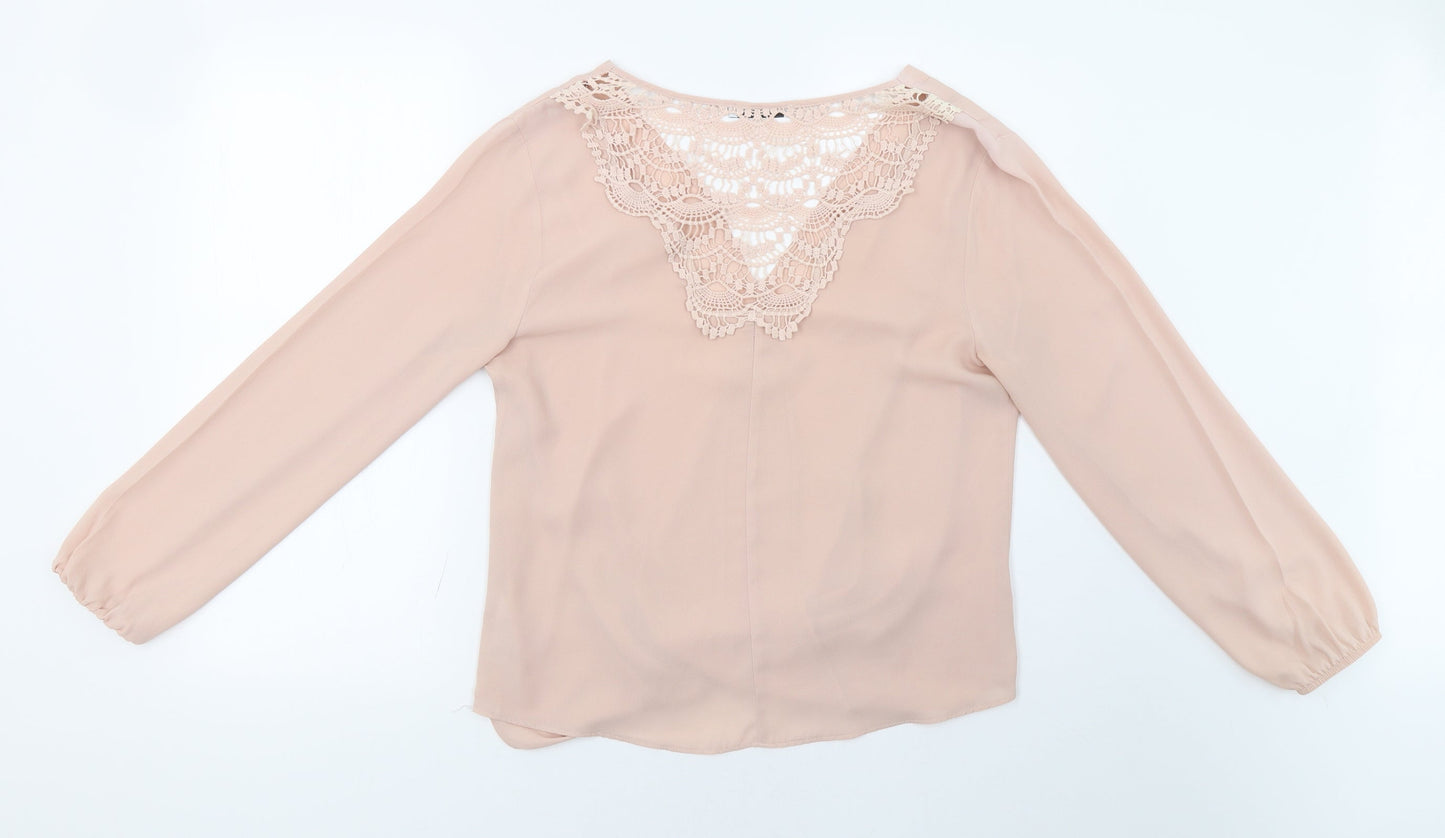 George Womens Pink   Basic Blouse Size 10