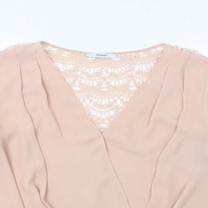 George Womens Pink   Basic Blouse Size 10