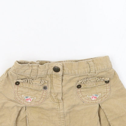 Janie & Jack Baby Brown Floral  Flare Skirt Size 6-9 Months