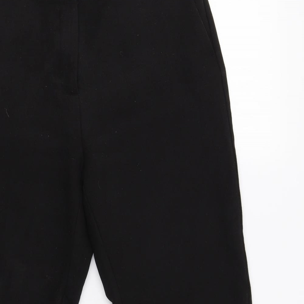 Womens UK Size 12 M&S Regular Fit Dress Pants Black Trousers