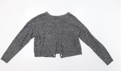Womens UK Size M Brave Soul Grey Pullover Jumper