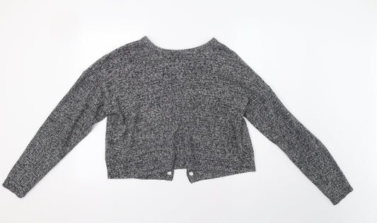 Womens UK Size M Brave Soul Grey Pullover Jumper