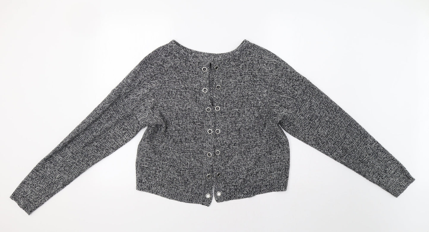 Womens UK Size M Brave Soul Grey Pullover Jumper