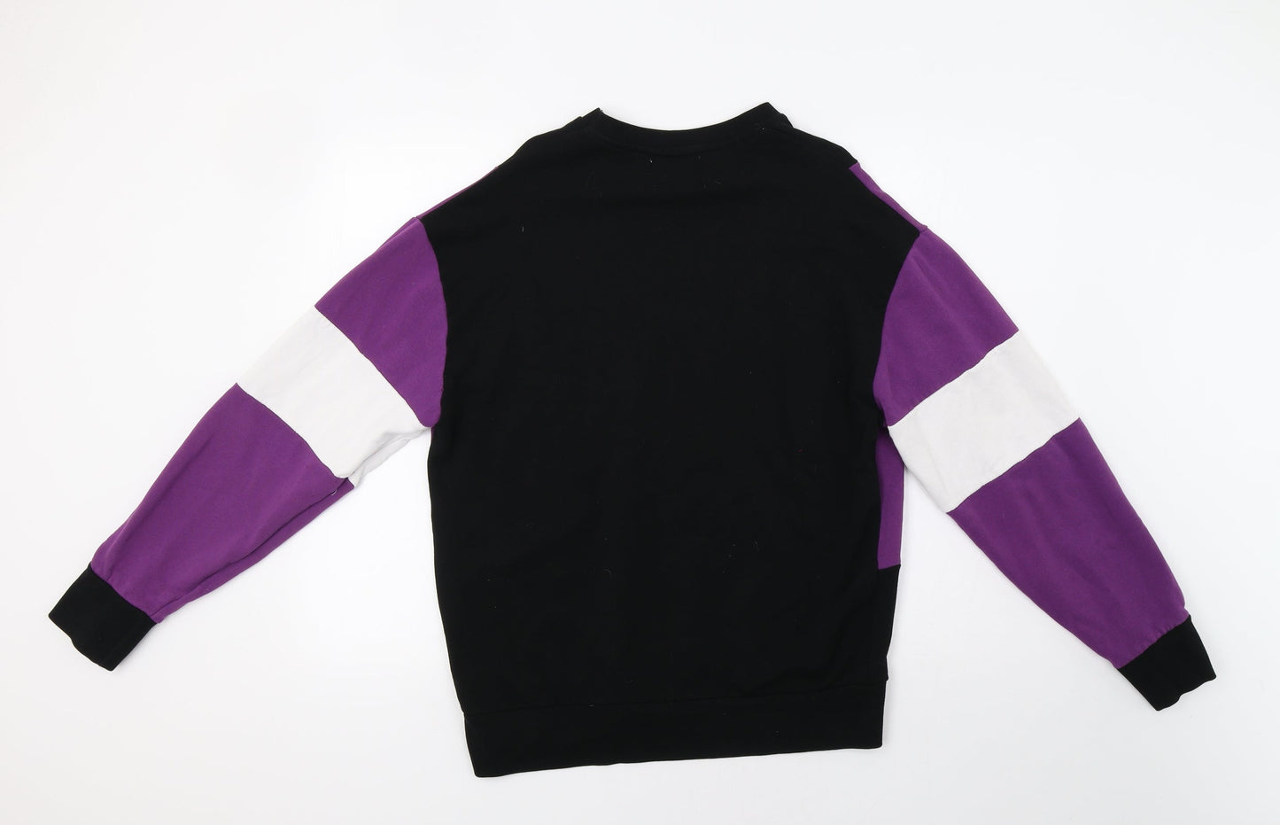 Primark Womens Purple Colourblock  Pullover Sweatshirt Size M