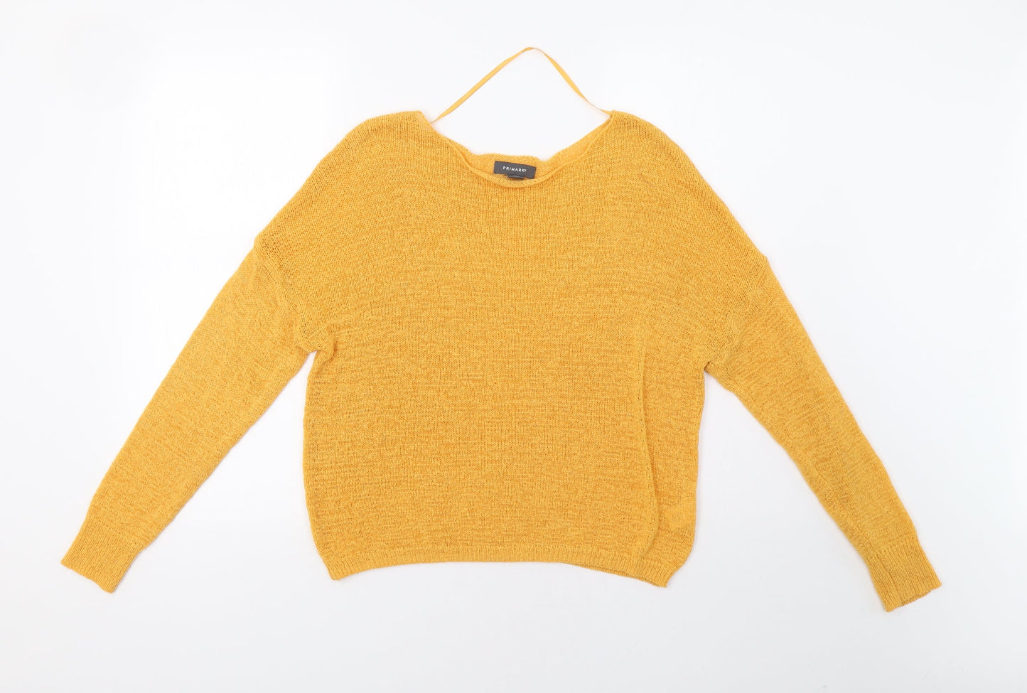 Primark Womens Yellow   Pullover Jumper Size S