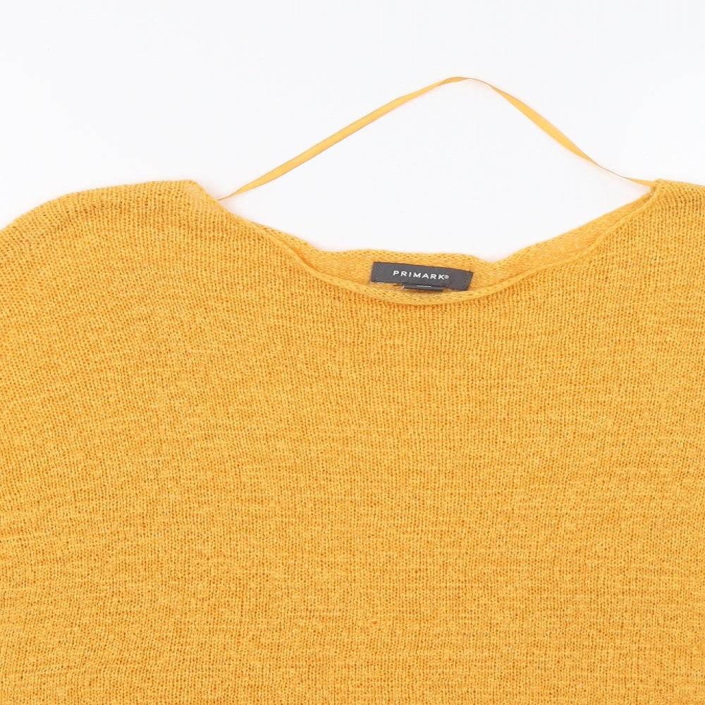 Primark Womens Yellow   Pullover Jumper Size S
