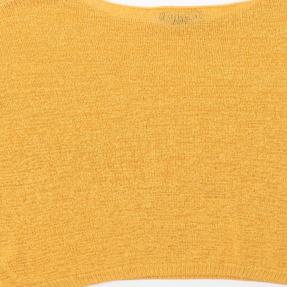 Primark Womens Yellow   Pullover Jumper Size S