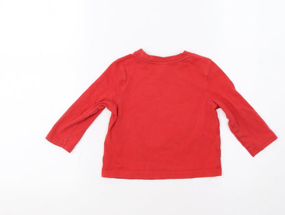 Miniclub Baby Red   Basic T-Shirt Size 9-12 Months  - Motorbike