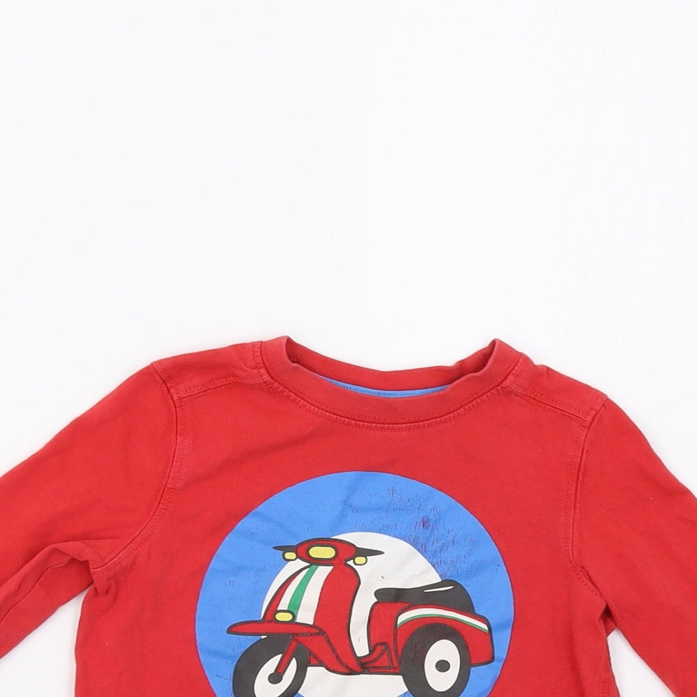 Miniclub Baby Red   Basic T-Shirt Size 9-12 Months  - Motorbike