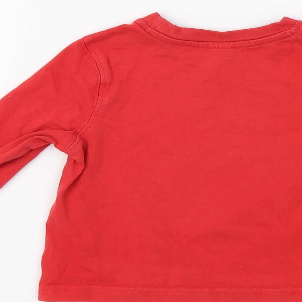 Miniclub Baby Red   Basic T-Shirt Size 9-12 Months  - Motorbike