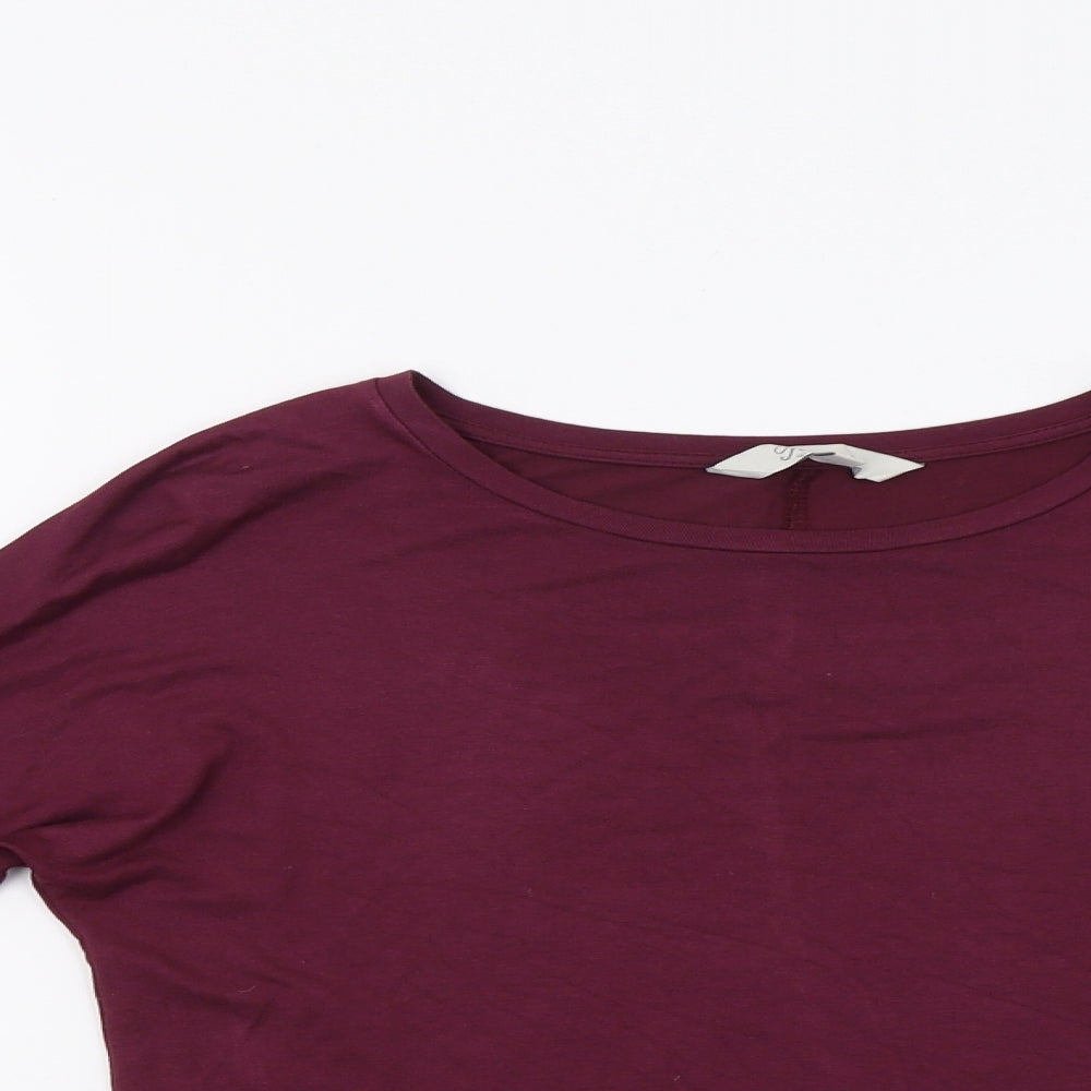 Peacocs Womens Purple   Basic Blouse Size 8