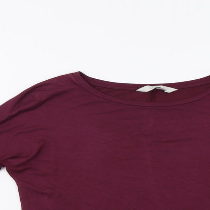 Peacocs Womens Purple   Basic Blouse Size 8