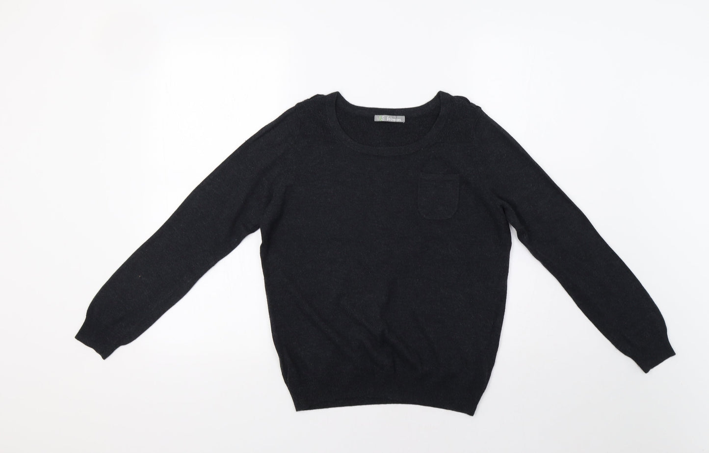 Womens UK Size 12 M&S Grey Pullover Jumper
