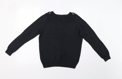 Womens UK Size 12 M&S Grey Pullover Jumper