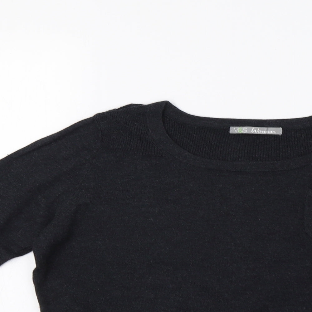 Womens UK Size 12 M&S Grey Pullover Jumper
