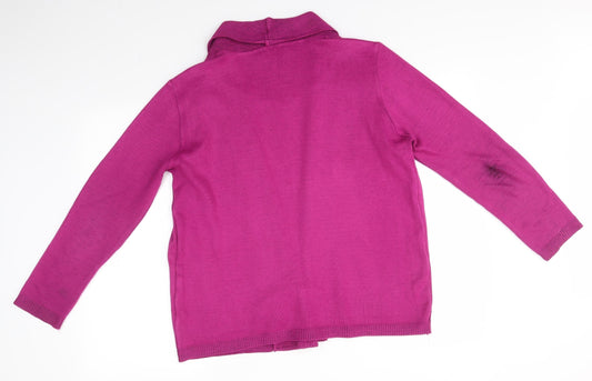 Womens UK Size L Impressions Purple Cardigan Jumper