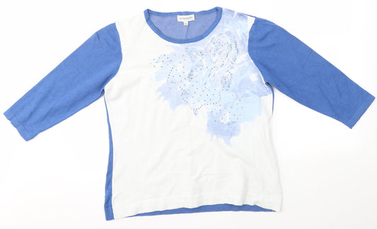 CHIANTI Womens Blue   Pullover Jumper Size L