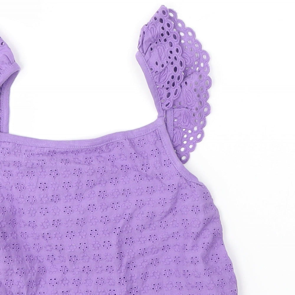 NEXT Girls Purple   Basic Blouse Size 5 Years