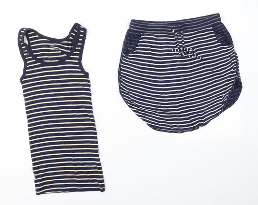 Gap Womens Blue Striped  Mini Skirt Size XS