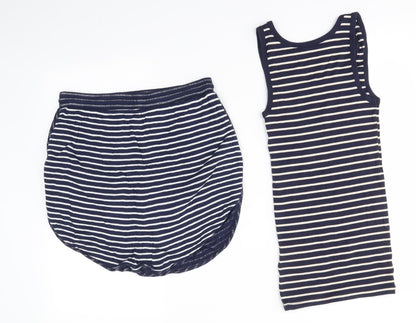 Gap Womens Blue Striped  Mini Skirt Size XS