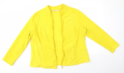 TU Womens Yellow   Full Zip Jumper Size 20