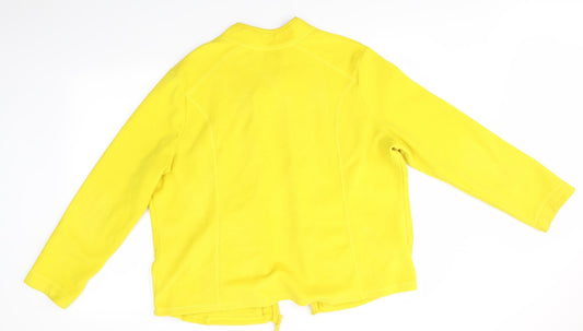 TU Womens Yellow   Full Zip Jumper Size 20