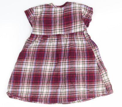 NEXT Baby Pink Check  A-Line  Size 12-18 Months