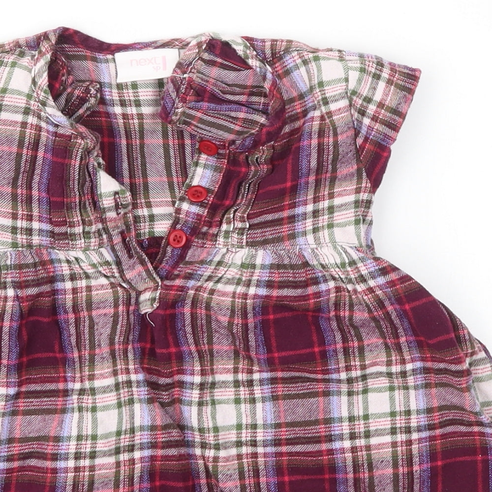 NEXT Baby Pink Check  A-Line  Size 12-18 Months