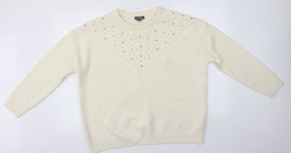 Primark Womens Ivory   Pullover Jumper Size XL