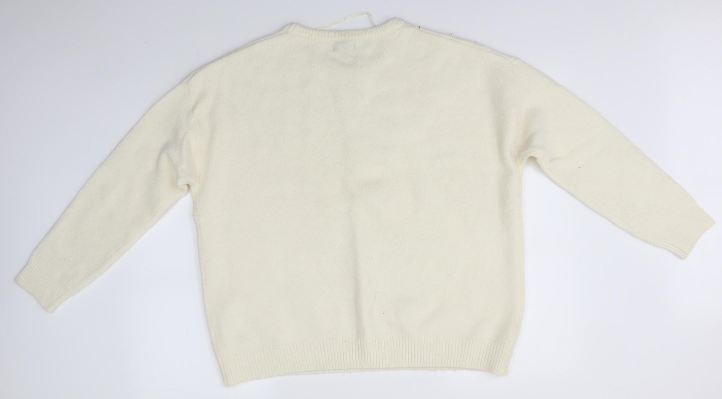 Primark Womens Ivory   Pullover Jumper Size XL