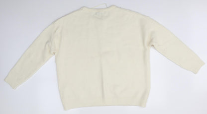 Primark Womens Ivory   Pullover Jumper Size XL
