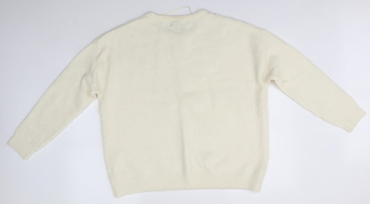 Primark Womens Ivory   Pullover Jumper Size XL