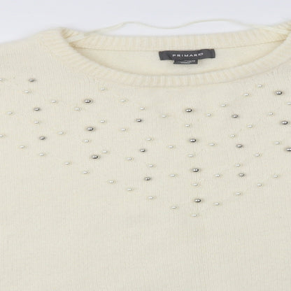 Primark Womens Ivory   Pullover Jumper Size XL